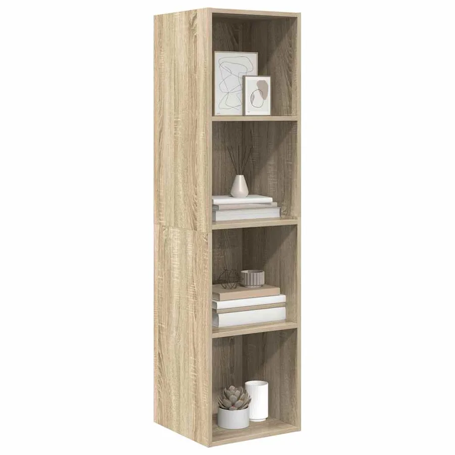 Meuble TV mural Chêne sonoma 37x37x142,5 cm Bois d’ingénierie - 6
