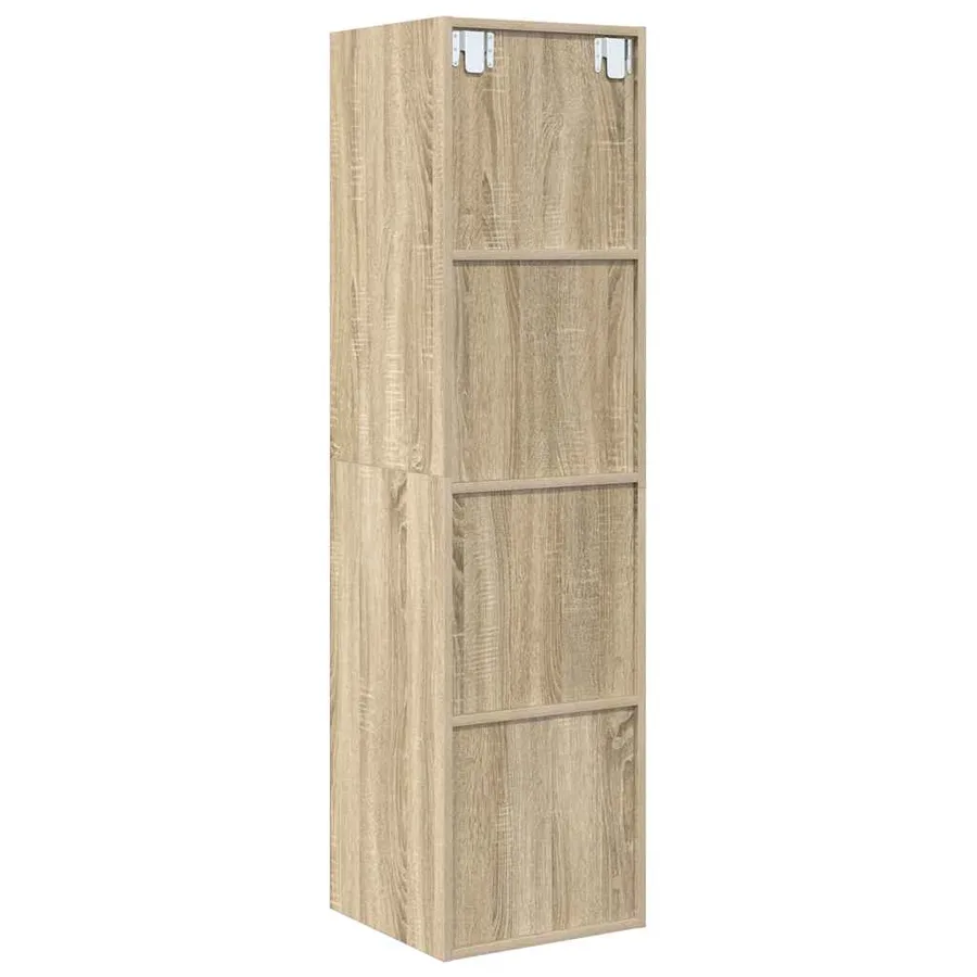 Meuble TV mural Chêne sonoma 37x37x142,5 cm Bois d’ingénierie - 9
