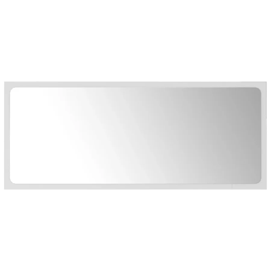 Miroir de salle de bain Blanc 90x1,5x37 cm Aggloméré - 2