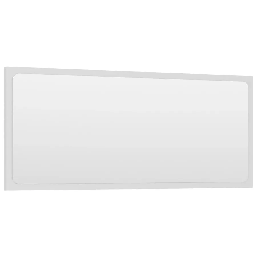 Miroir de salle de bain Blanc 90x1,5x37 cm Aggloméré - 3