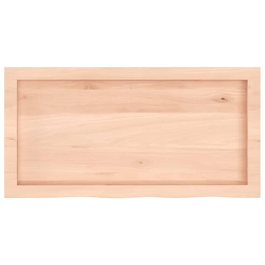 Étagère murale 80x40x(2-4) cm bois de chêne massif non traité - 5