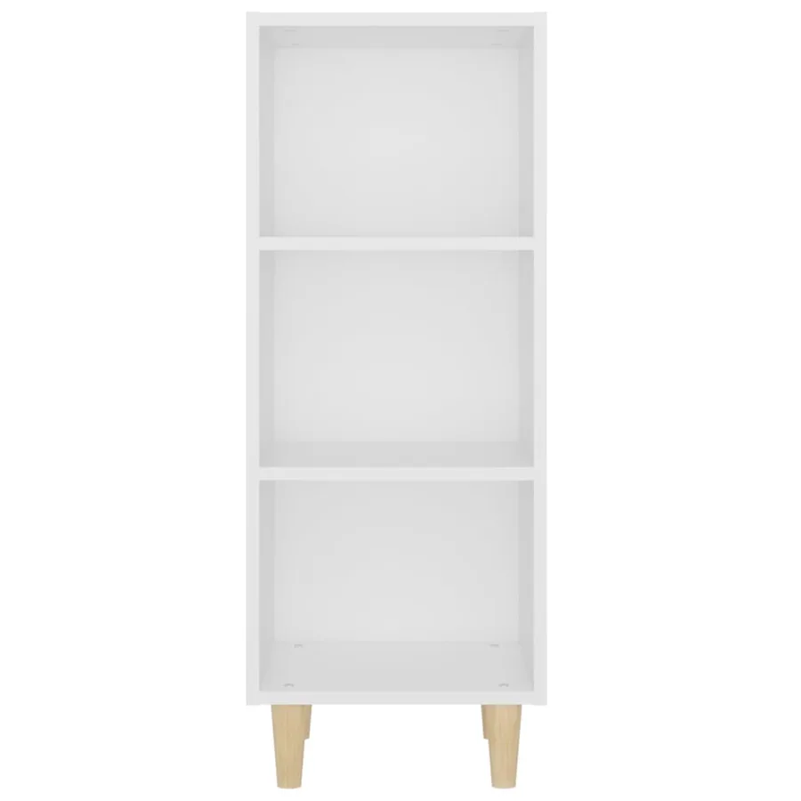 Buffet Blanc 34,5x32,5x90 cm Bois d'ingénierie - 5