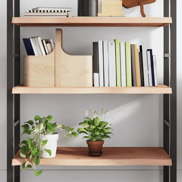 Étagère murale 100x50x(2-4) cm bois de chêne massif non traité