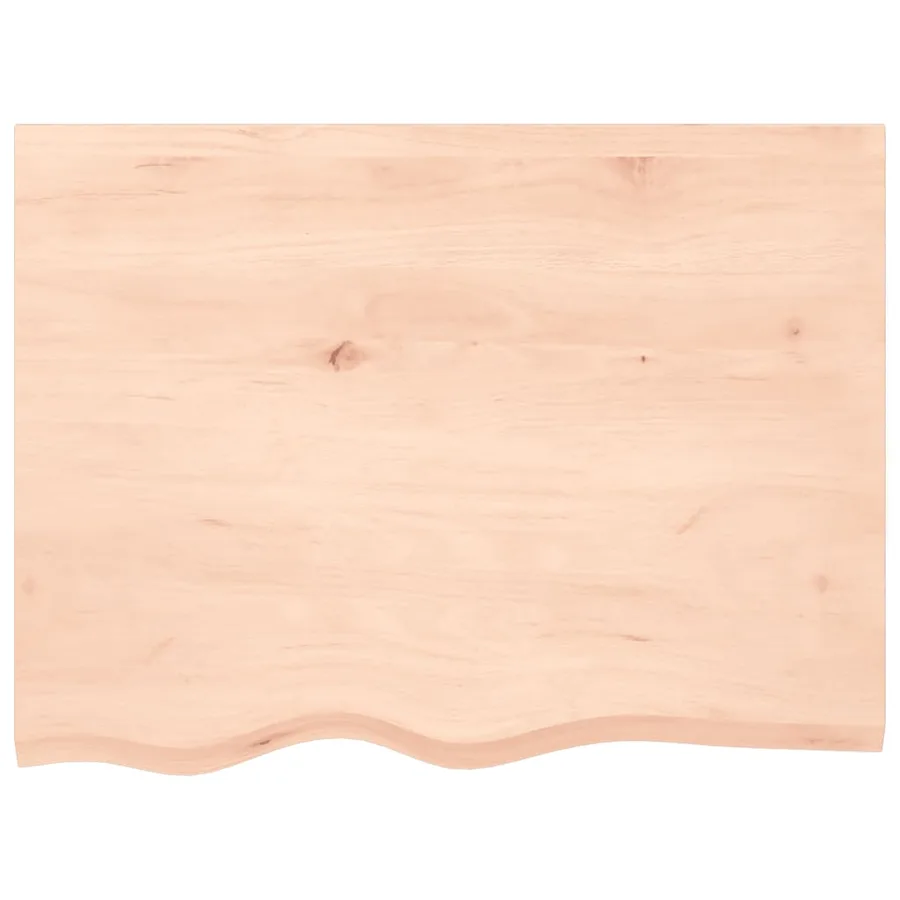 Étagère murale 80x60x(2-4) cm bois de chêne massif non traité - 4