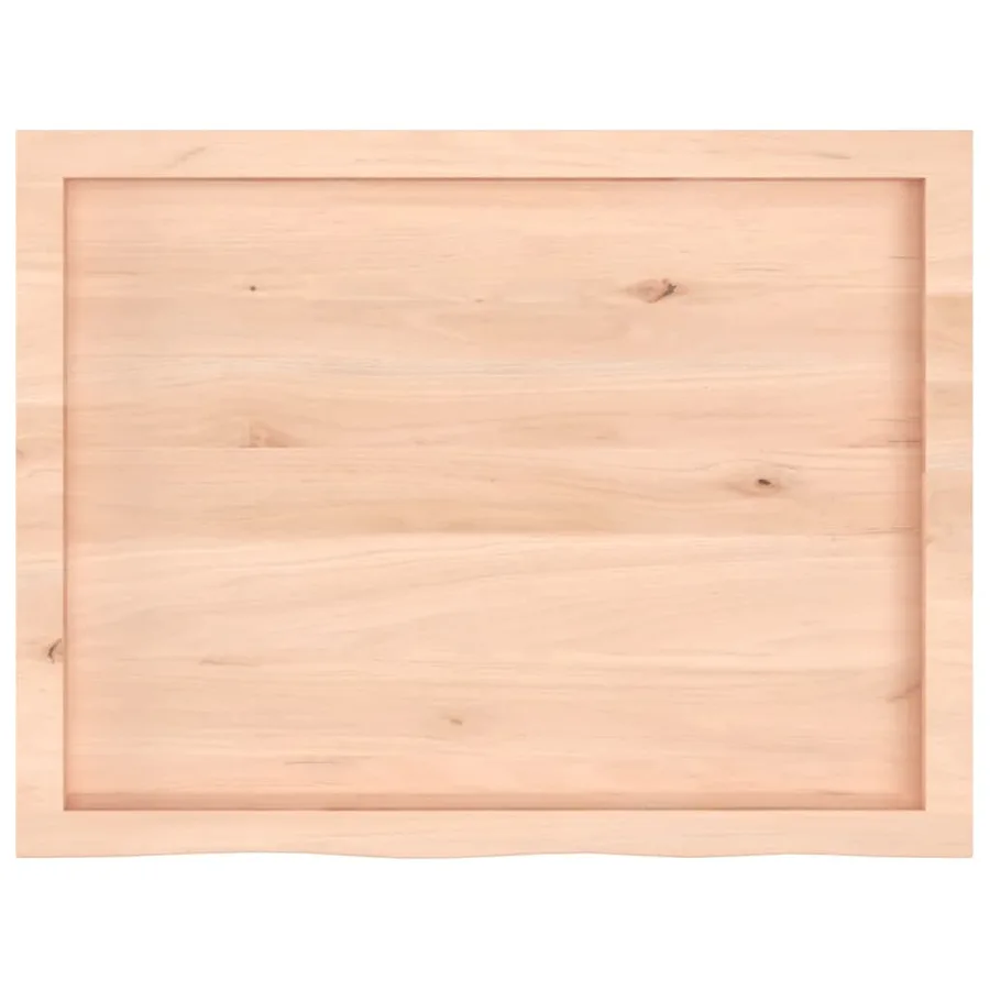 Étagère murale 80x60x(2-4) cm bois de chêne massif non traité - 5