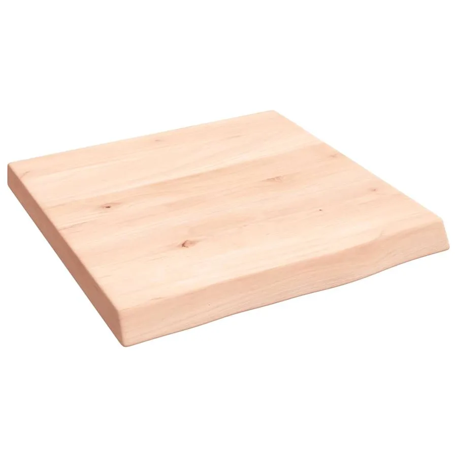 Étagère murale 40x40x(2-4)cm bois de chêne massif non traité - 2