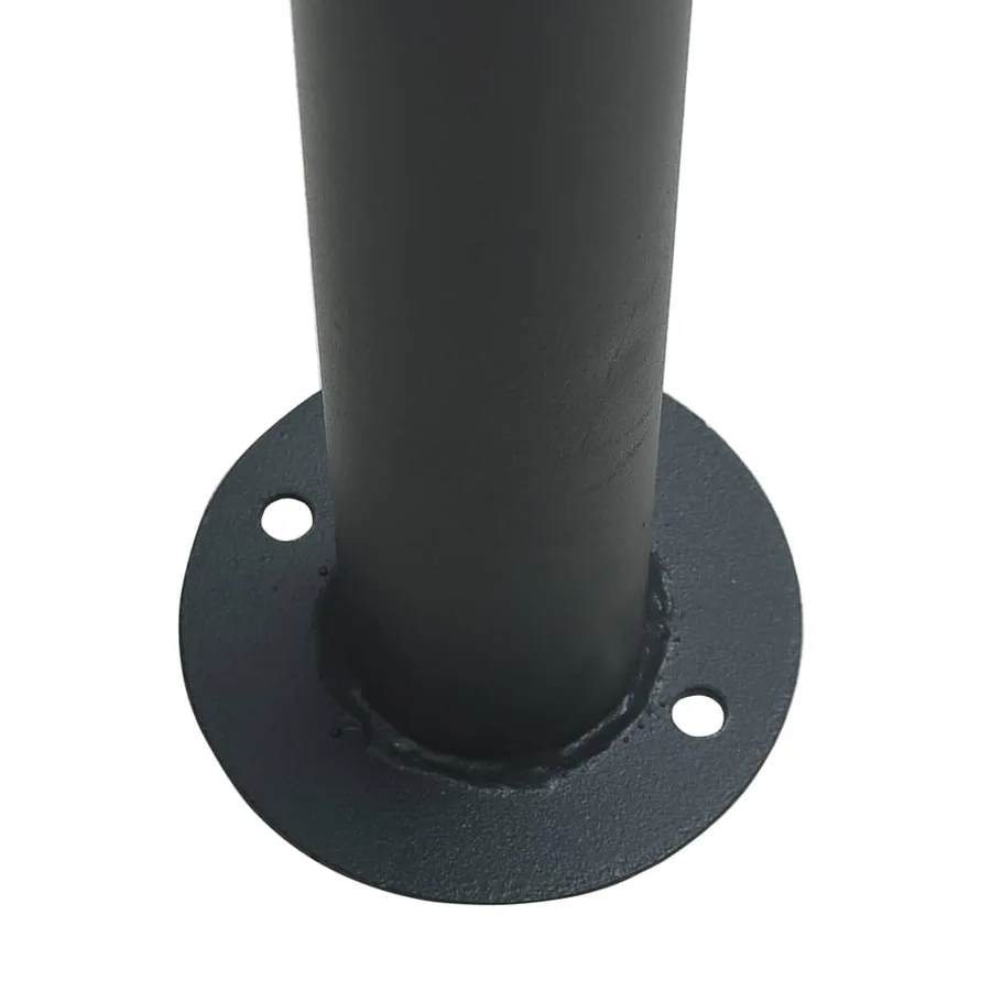 Tente à auvent anthracite 4x4 m acier et tissu - 7