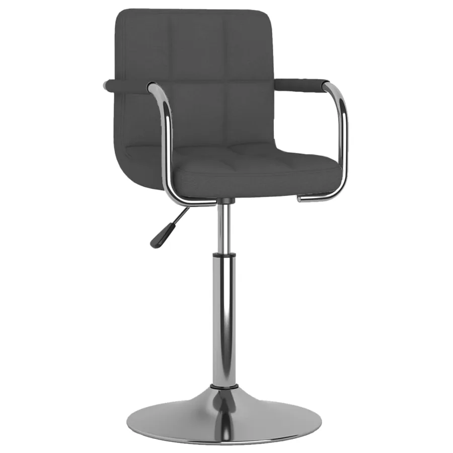 Tabouret de bar Gris foncé Tissu - 2