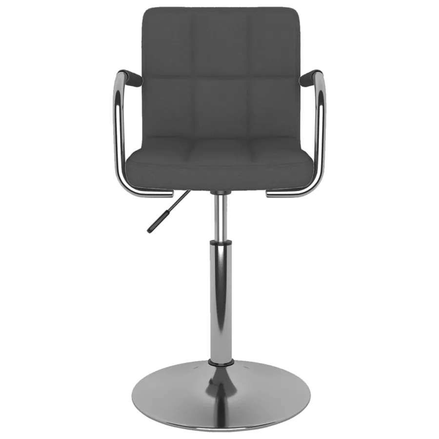 Tabouret de bar Gris foncé Tissu - 3