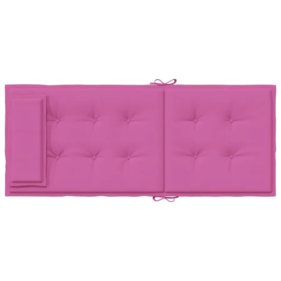 Coussins de chaise à dossier haut lot de 6 rose tissu oxford - 7