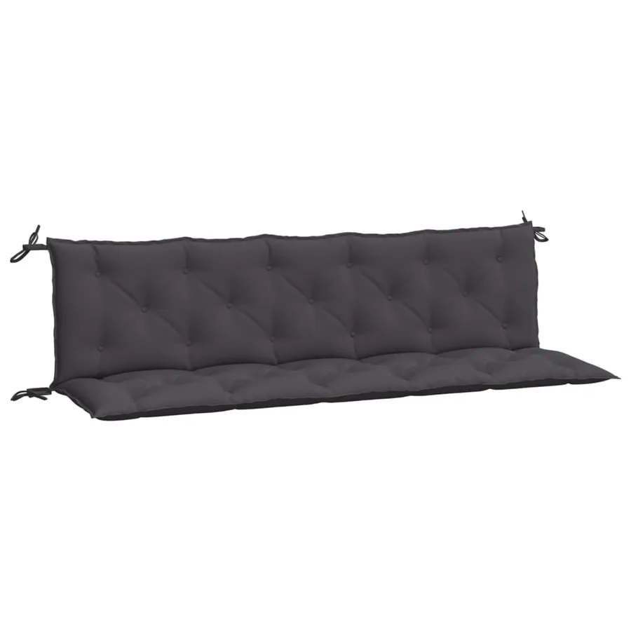 Coussins de banc de jardin lot de 2 anthracite tissu Oxford - 2