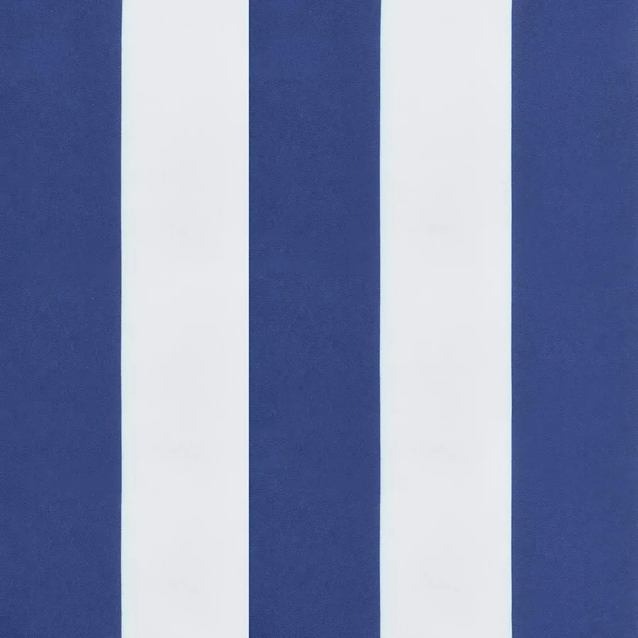 Coussins de banc de jardin lot de 2 rayures bleues et blanches - 8