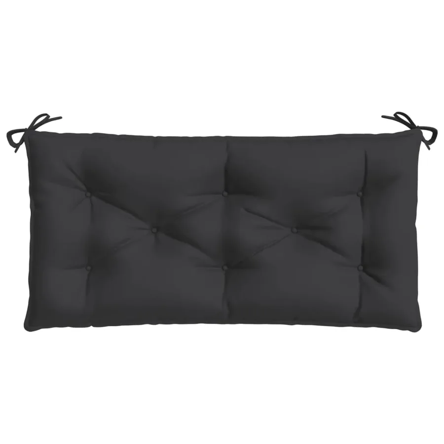 Coussins de banc jardin lot de 2 noir 100x50x7 cm tissu Oxford - 5