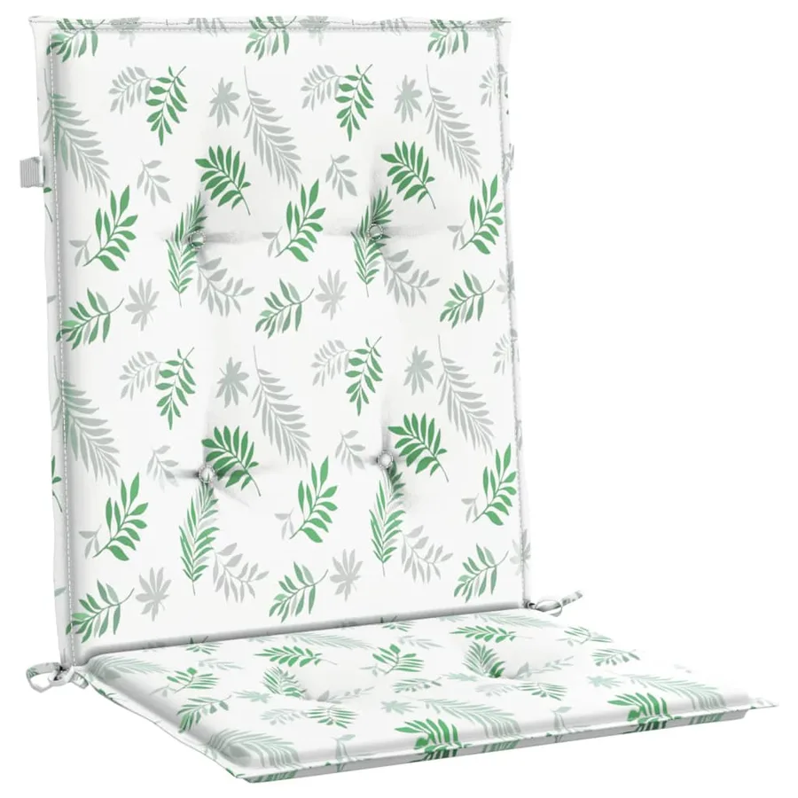 Coussins de chaise à dossier bas lot de 2 modèle de feuille - 5