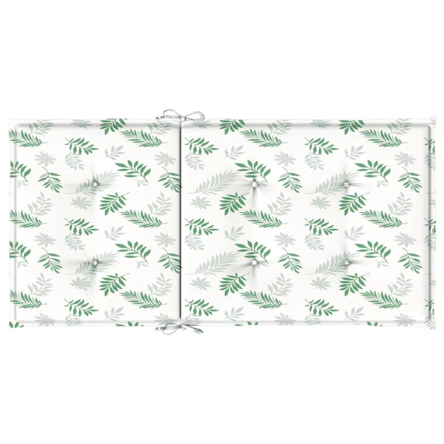 Coussins de chaise à dossier bas lot de 2 modèle de feuille - 7