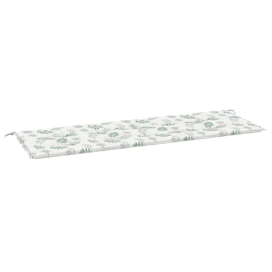 Coussin de banc de jardin motif de feuilles 150x50x3 cm - 2