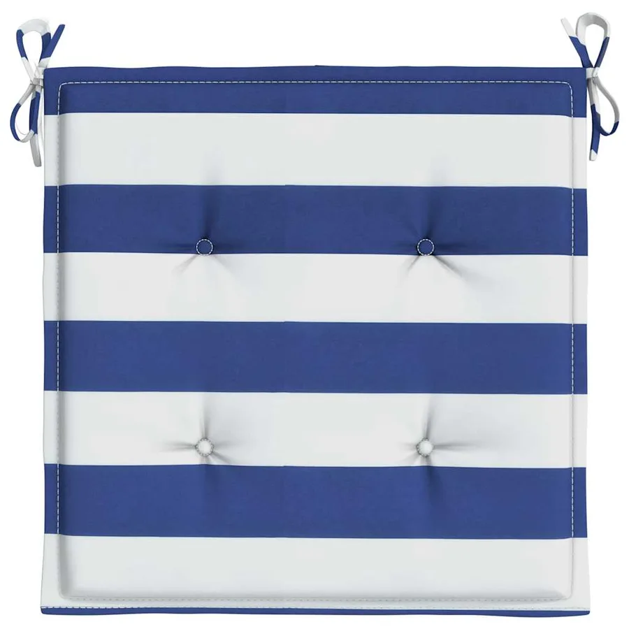 Coussins de chaise de jardin lot de 4 50x50x4 cm - 6