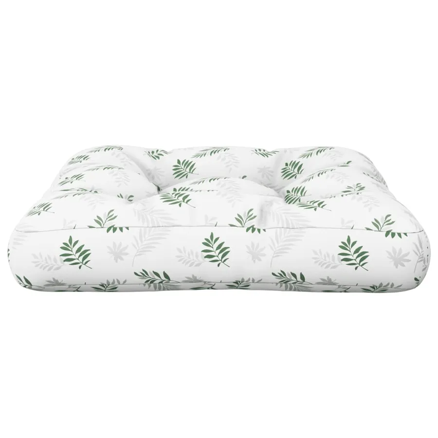 Coussin de palette à motif de feuilles 58x58x10 cm tissu oxford - 4