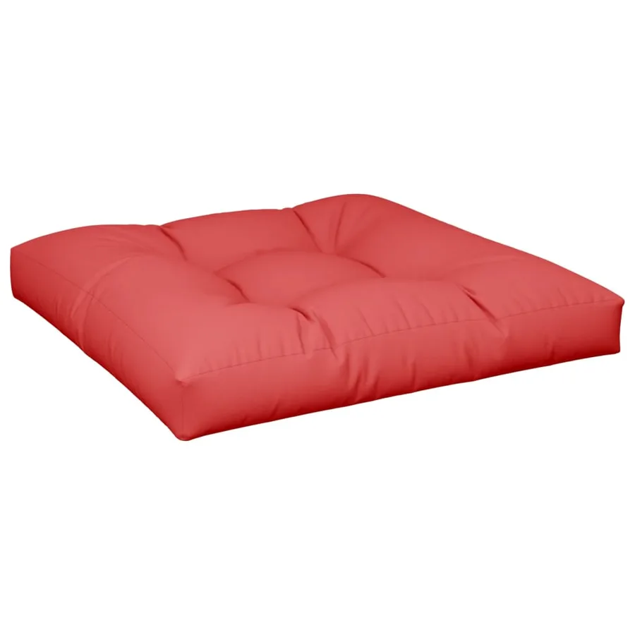 Coussins de palette lot de 2 rouge tissu - 5