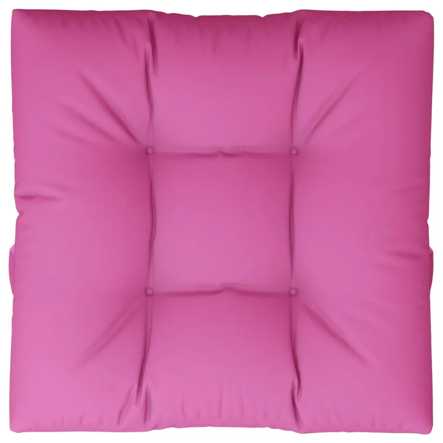 Coussin de palette rose 70x70x12 cm tissu - 2