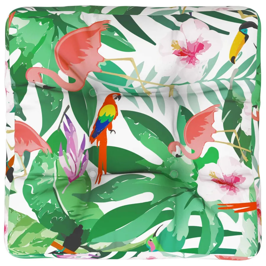 Coussin de palette multicolore 50x50x12 cm tissu - 2
