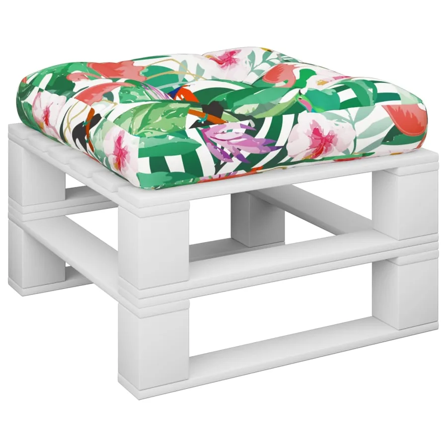 Coussin de palette multicolore 50x50x12 cm tissu - 3