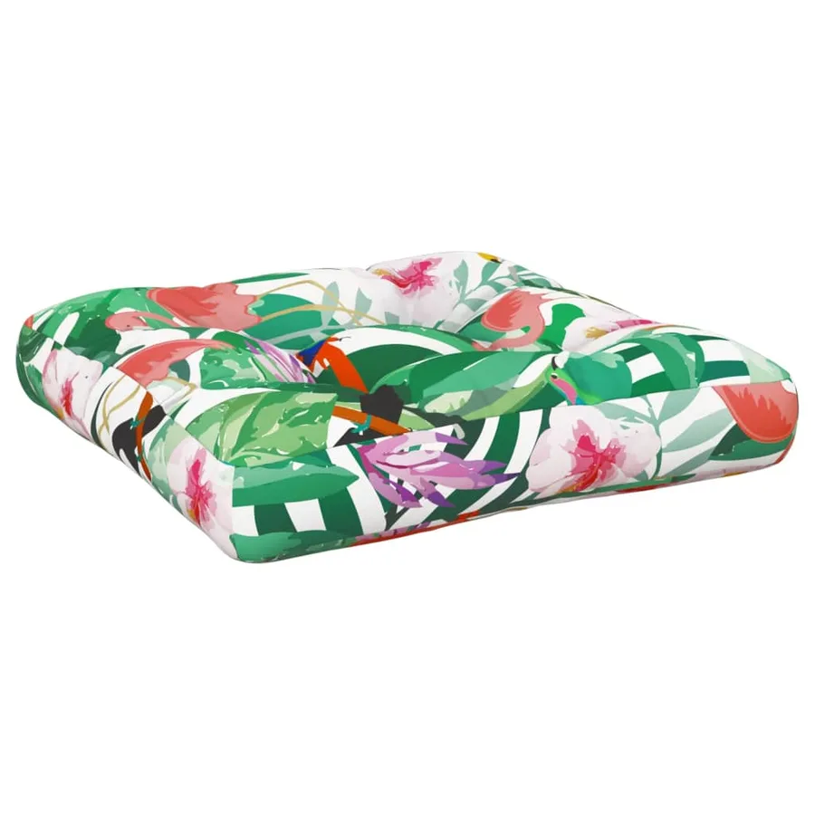 Coussin de palette multicolore 50x50x12 cm tissu - 4