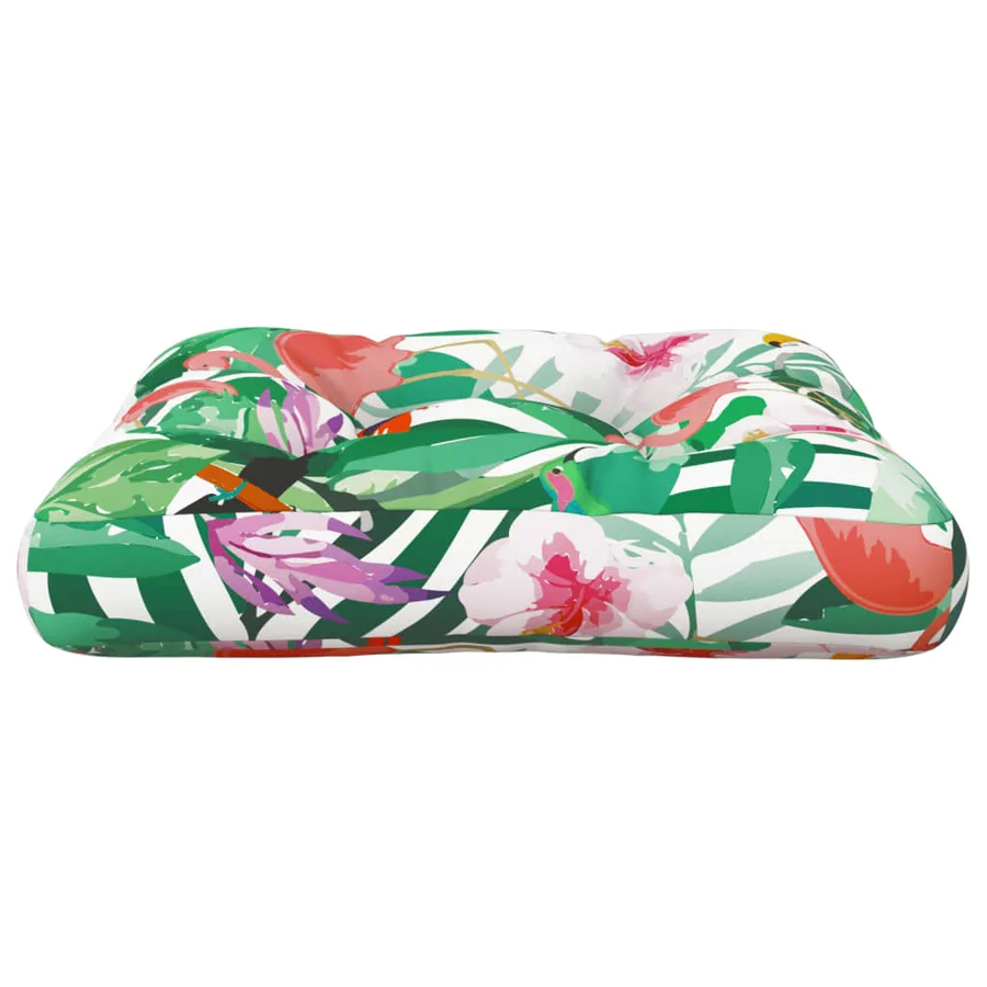 Coussin de palette multicolore 50x50x12 cm tissu - 5