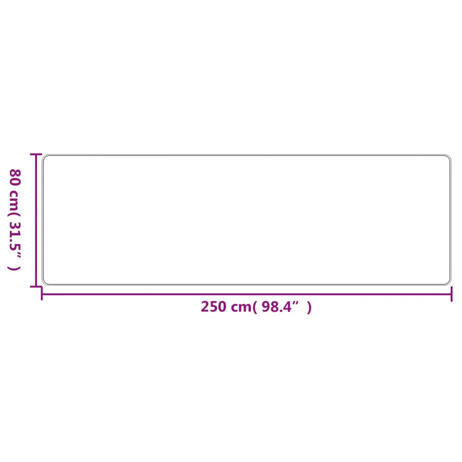 Tapis de couloir aspect sisal sable 80x250 cm - 6