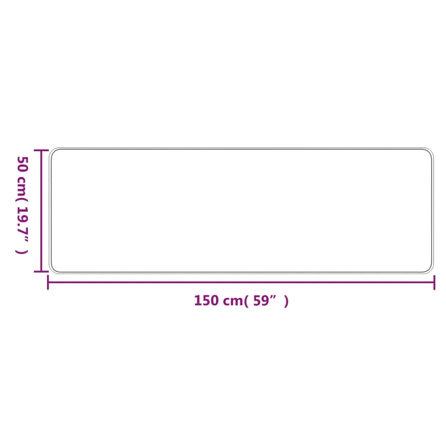 Tapis de couloir aspect sisal sable 50x150 cm - 6