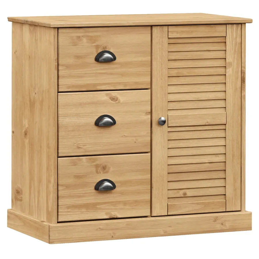 Buffet avec tiroirs VIGO 78x40x75 cm bois massif de pin - 2