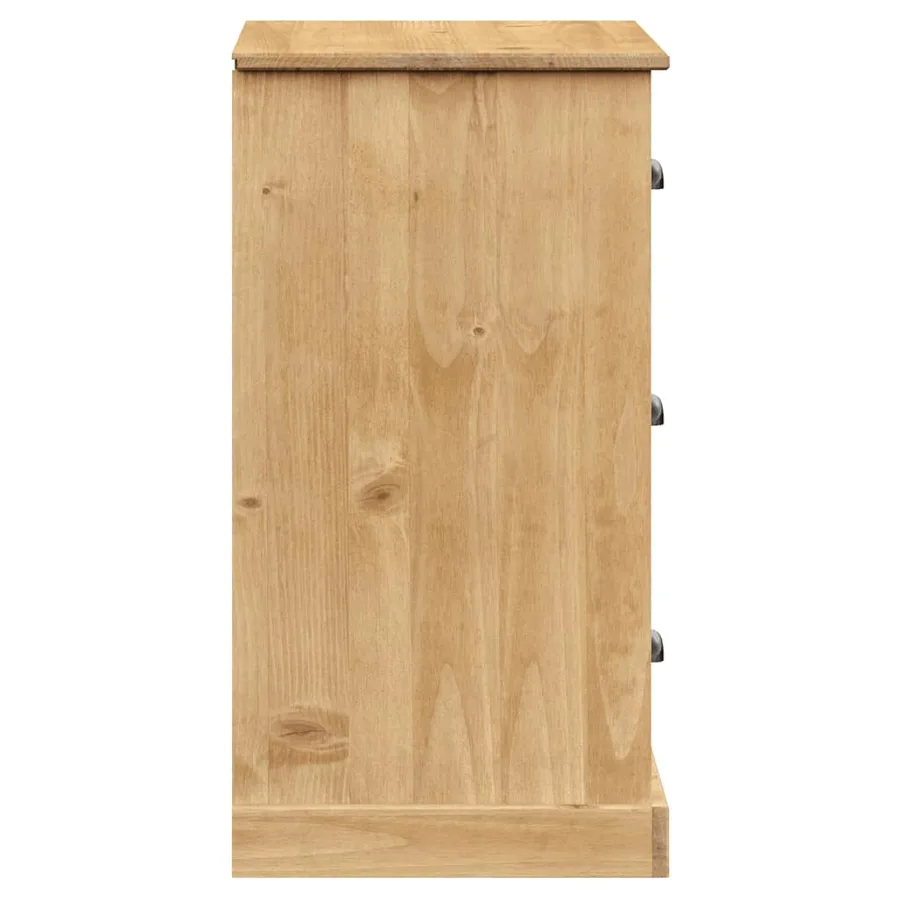 Buffet avec tiroirs VIGO 78x40x75 cm bois massif de pin - 6