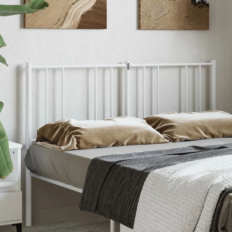Tête de lit de remplacement métal blanc 150 cm