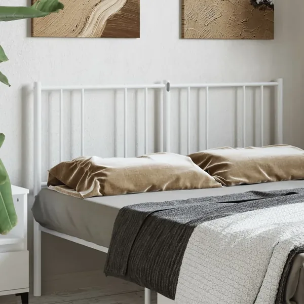 Tête de lit de remplacement métal blanc 150 cm