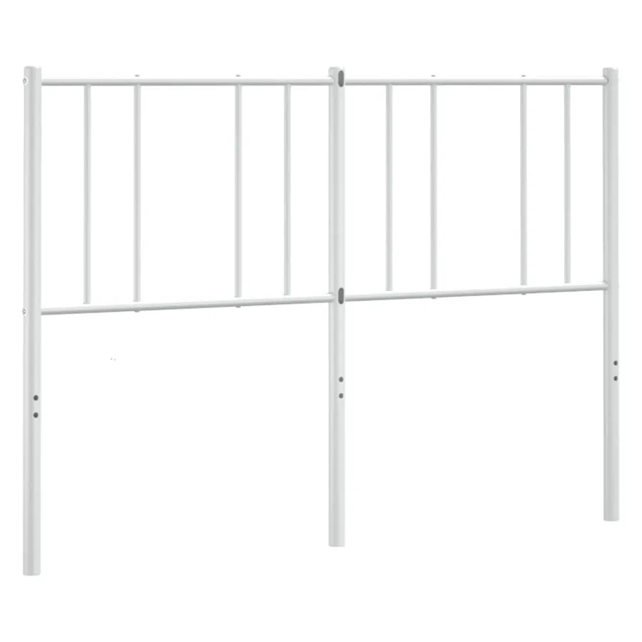 Tête de lit de remplacement métal blanc 135 cm - 2