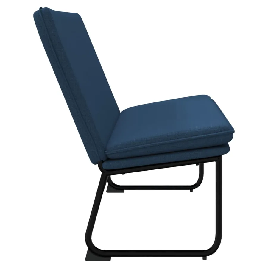Banc Bleu 100x75x76 cm Tissu - 4