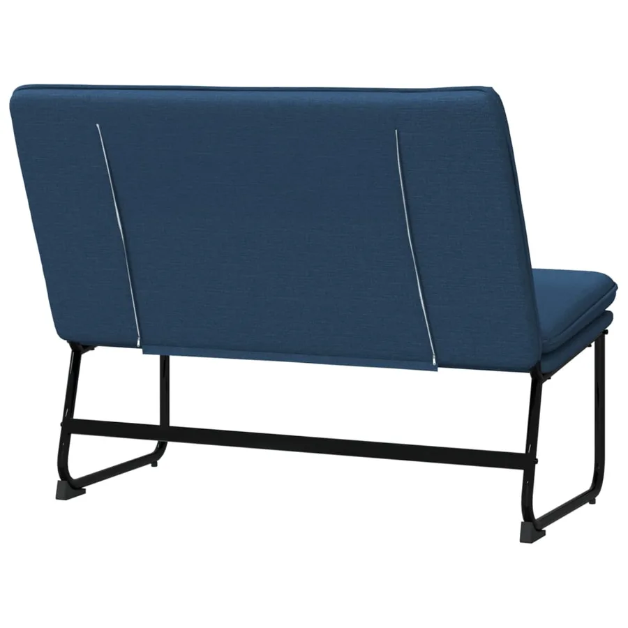 Banc Bleu 100x75x76 cm Tissu - 5
