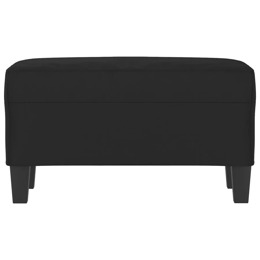 Banc Noir 70x35x41 cm Tissu microfibre - 3