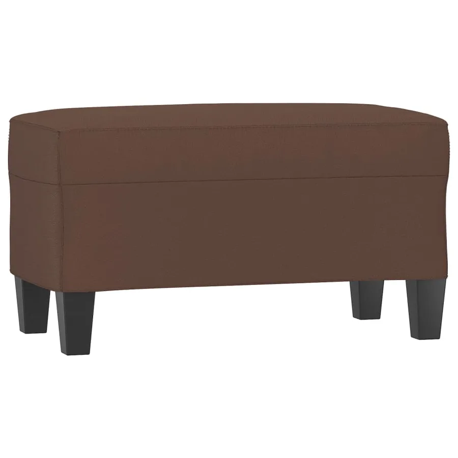 Banc Marron 70x35x41 cm Similicuir - 2