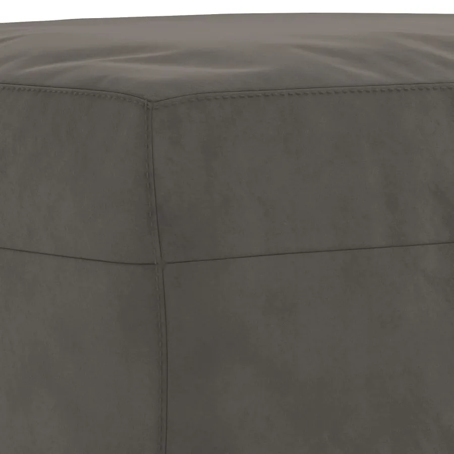 Banc Gris foncé 70x35x41 cm Velours - 5