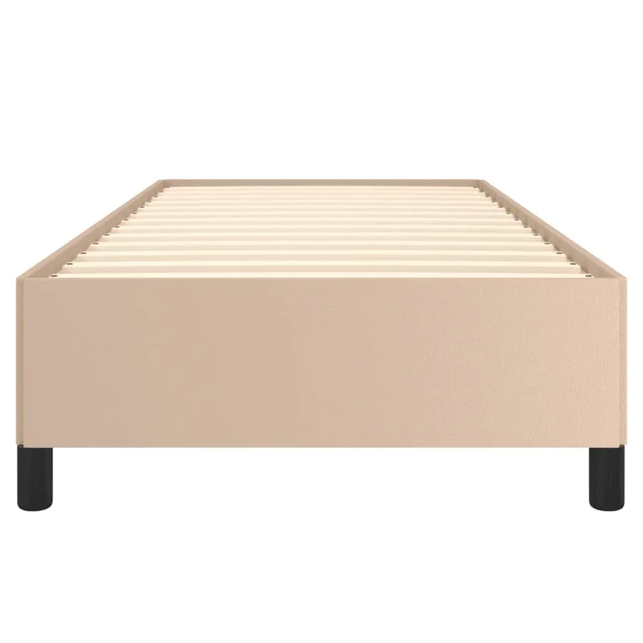 Cadre de lit sans matelas cappuccino 90x190 cm similicuir - 5