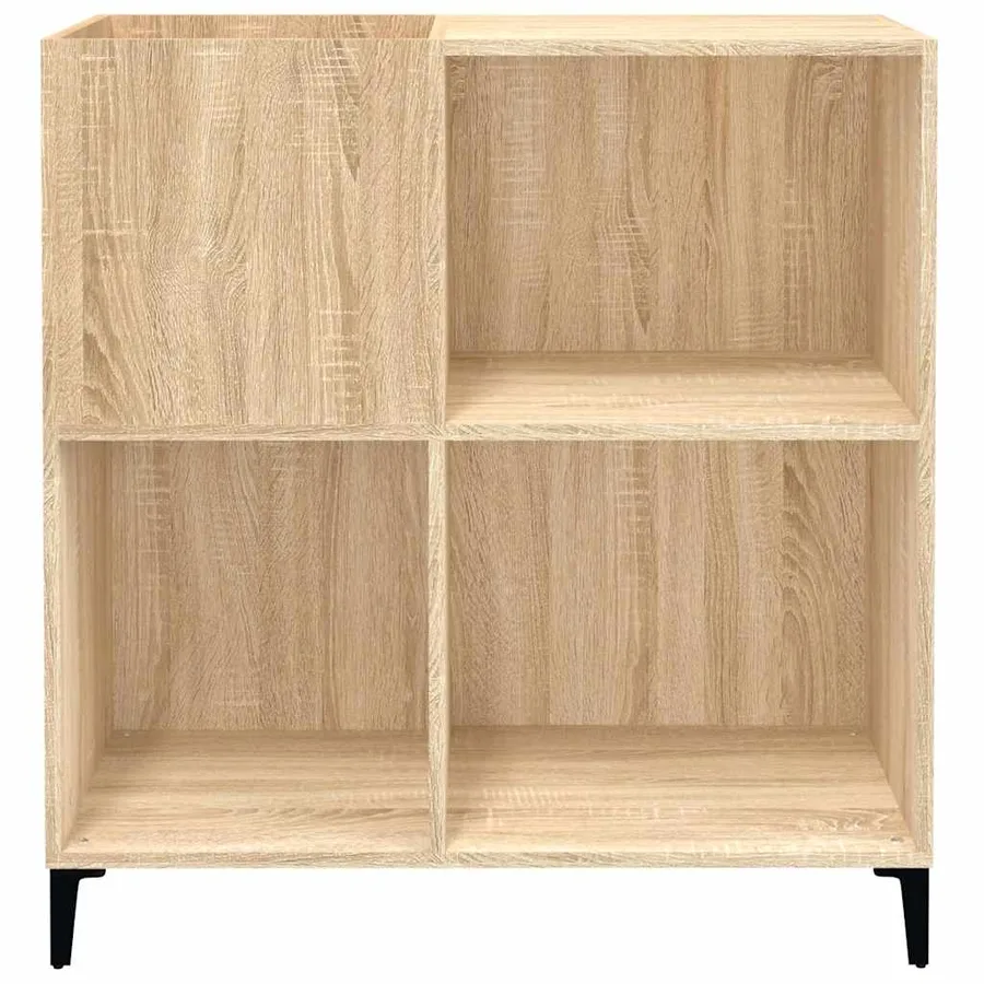 Armoire à disques chêne sonoma 84,5x38x89 cm bois d'ingénierie - 5