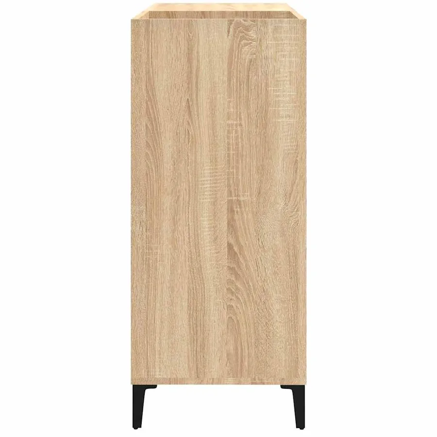 Armoire à disques chêne sonoma 84,5x38x89 cm bois d'ingénierie - 6