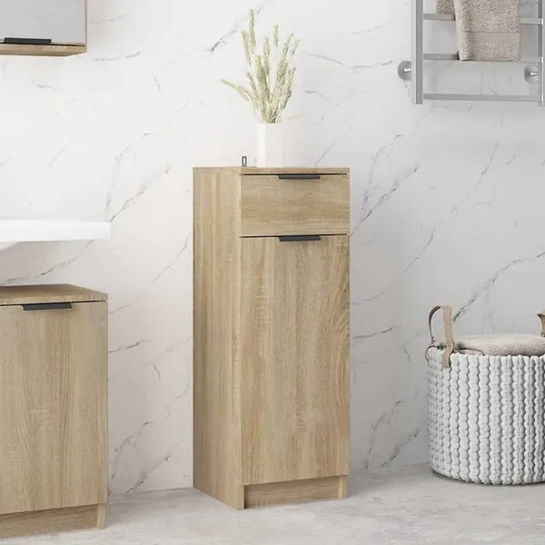 Armoire de salle de bain Chêne sonoma 32x33,5x90 cm