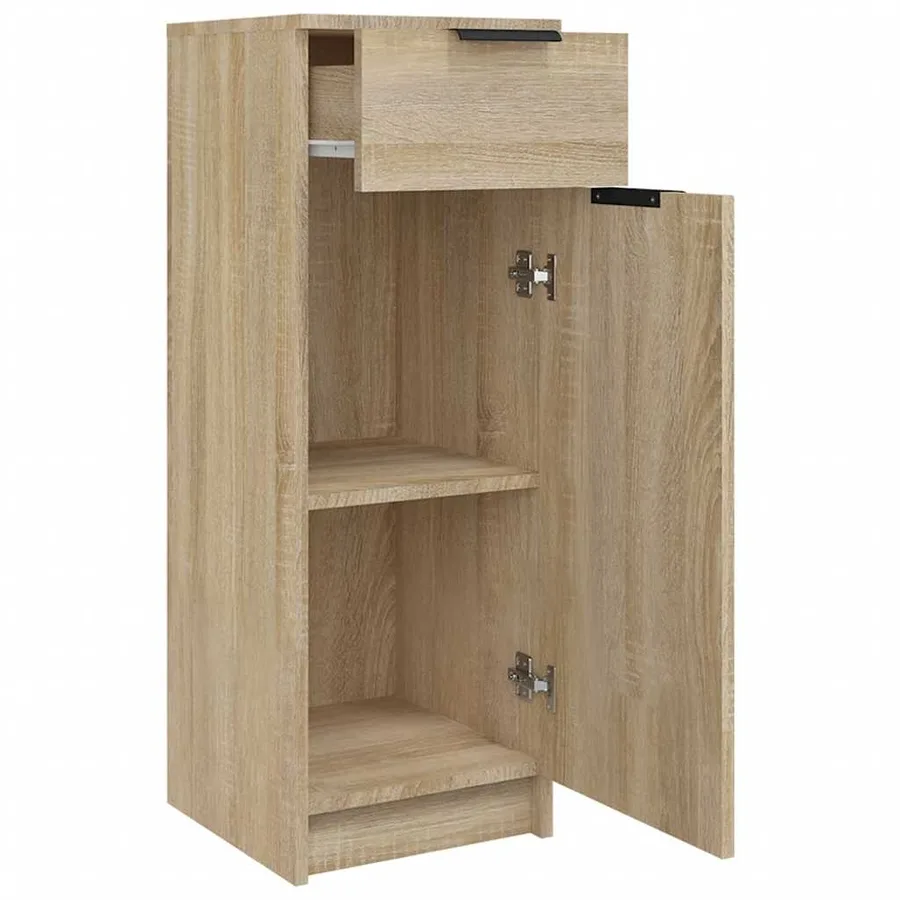 Armoire de salle de bain Chêne sonoma 32x33,5x90 cm - 7