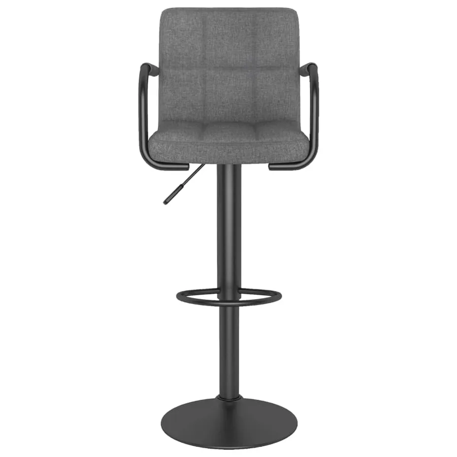Tabouret de bar Gris clair Tissu - 3