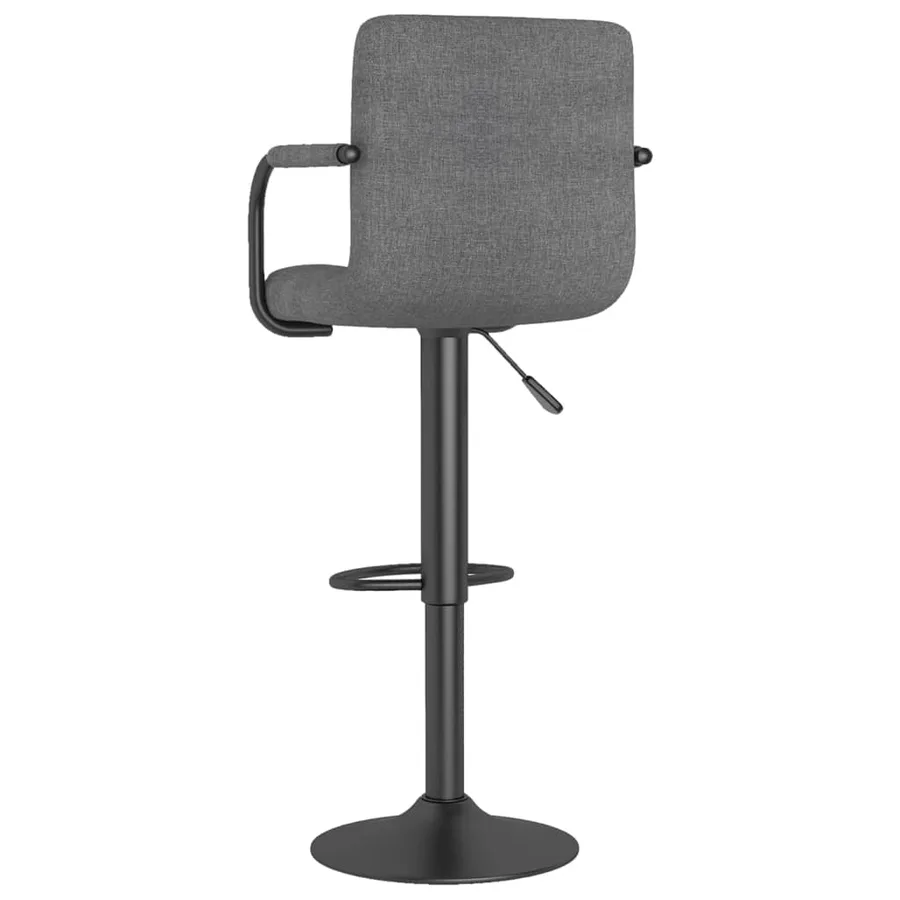 Tabouret de bar Gris clair Tissu - 5