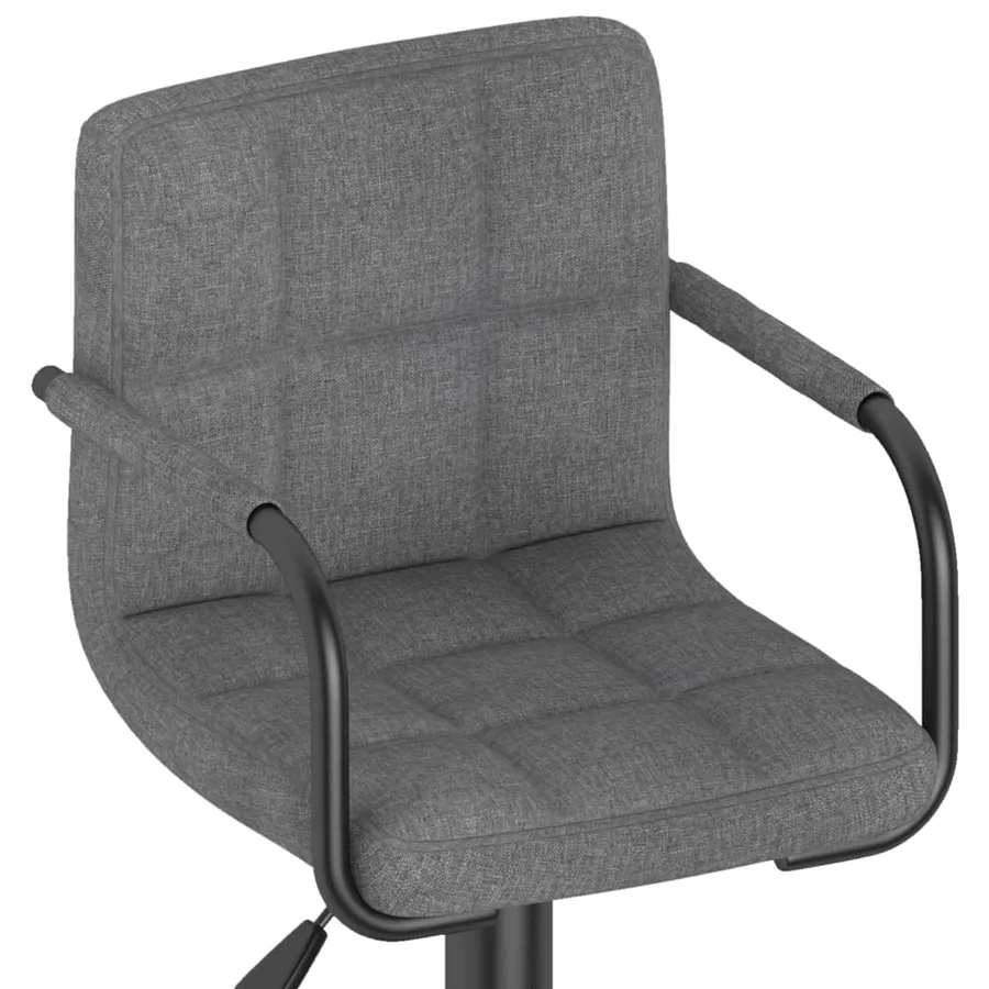 Tabouret de bar Gris clair Tissu - 7