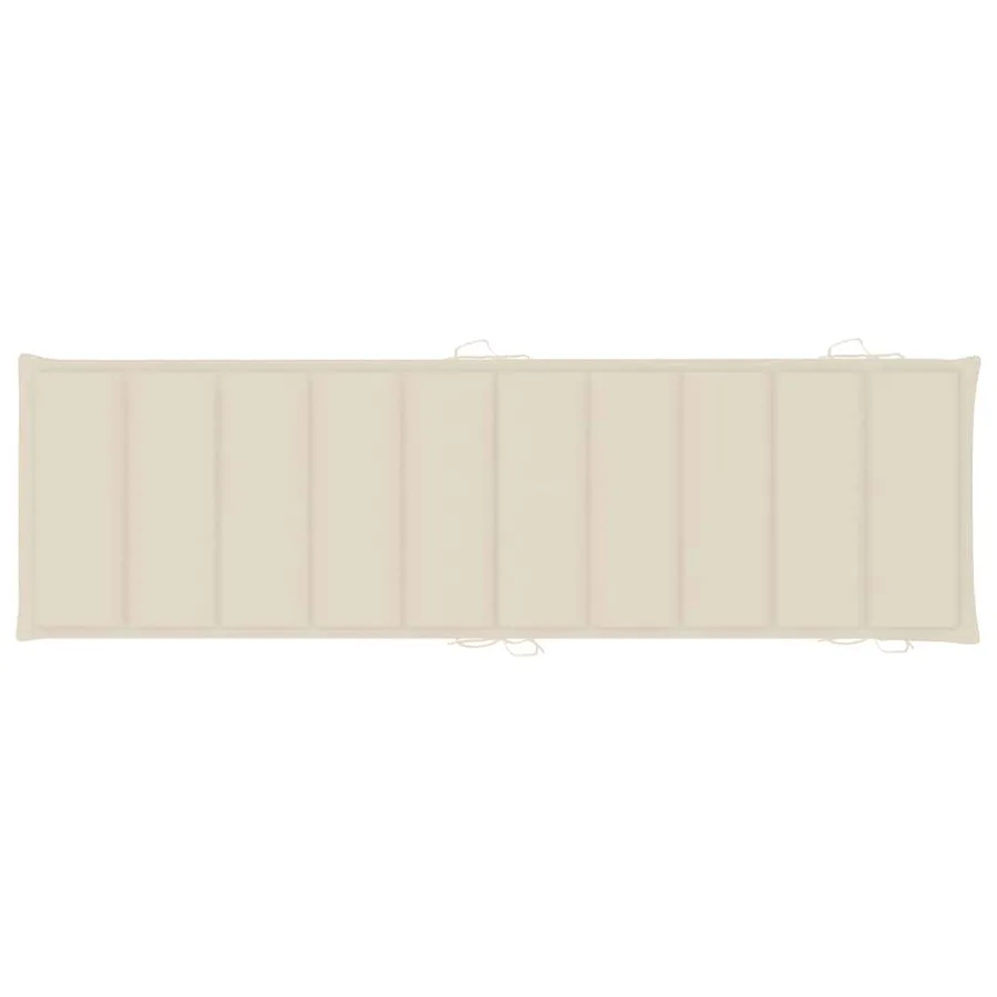 Chaises longues lot de 2 avec coussins Bois d'acacia solide - 10