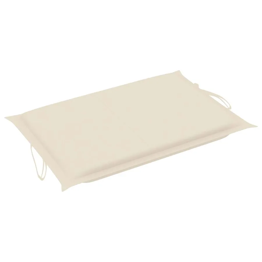Chaises longues lot de 2 avec coussins Bois d'acacia solide - 12